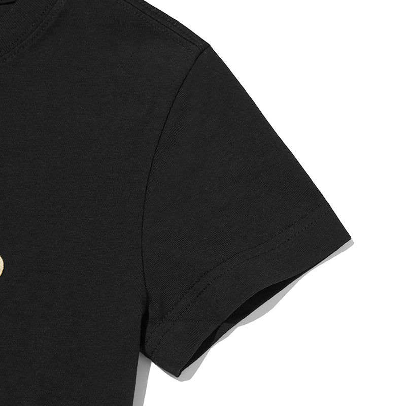 SMALL CHERRY CROP T-SHIRT [BLACK]