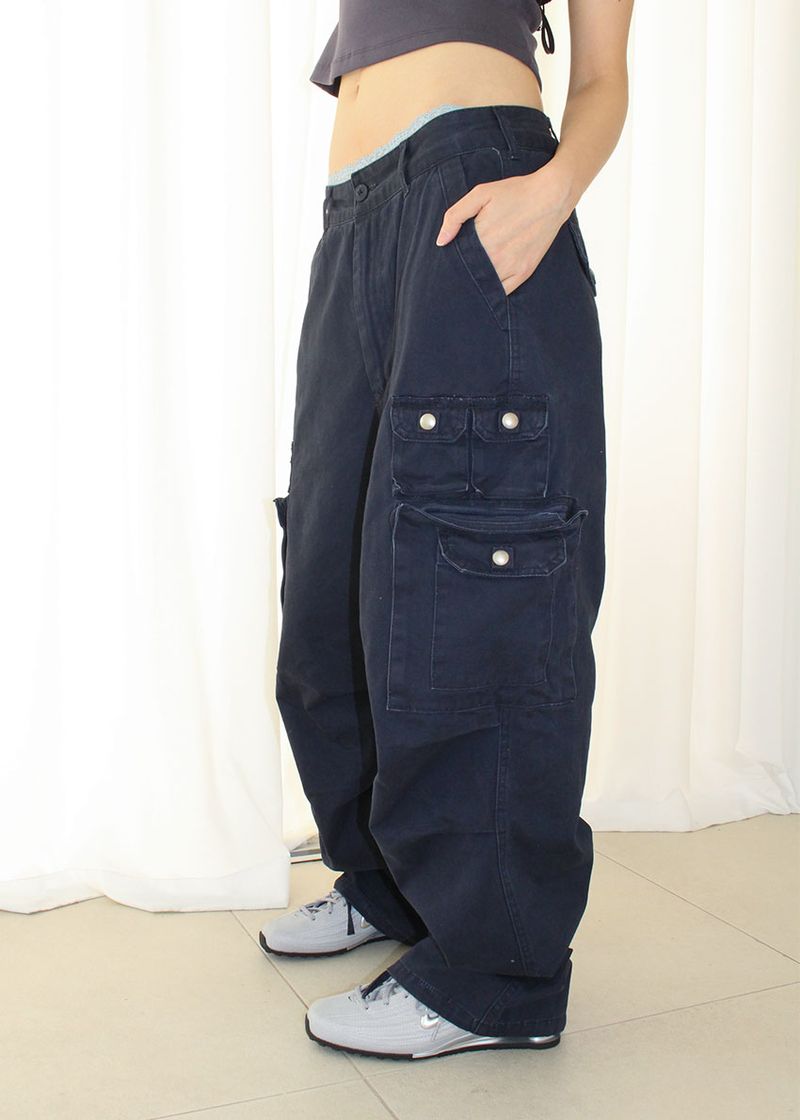 (UNISEX) FIELD BUTTON CARGO PANTS (3color)