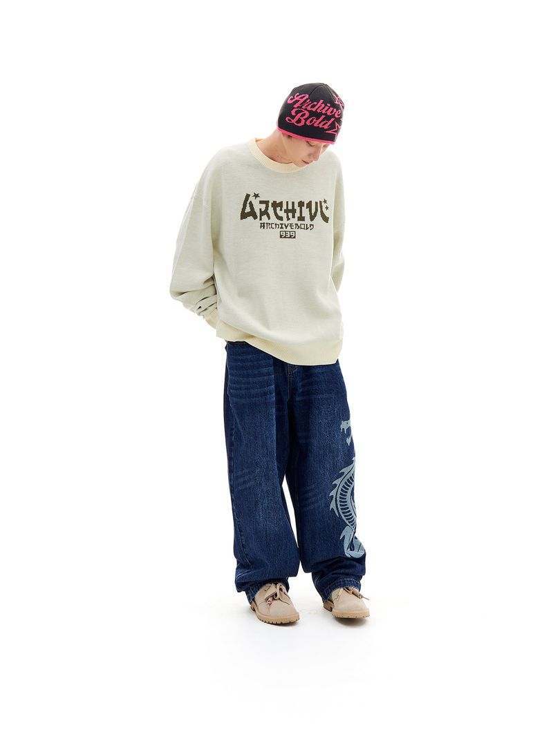 JP LOGO KNIT (CREAM)