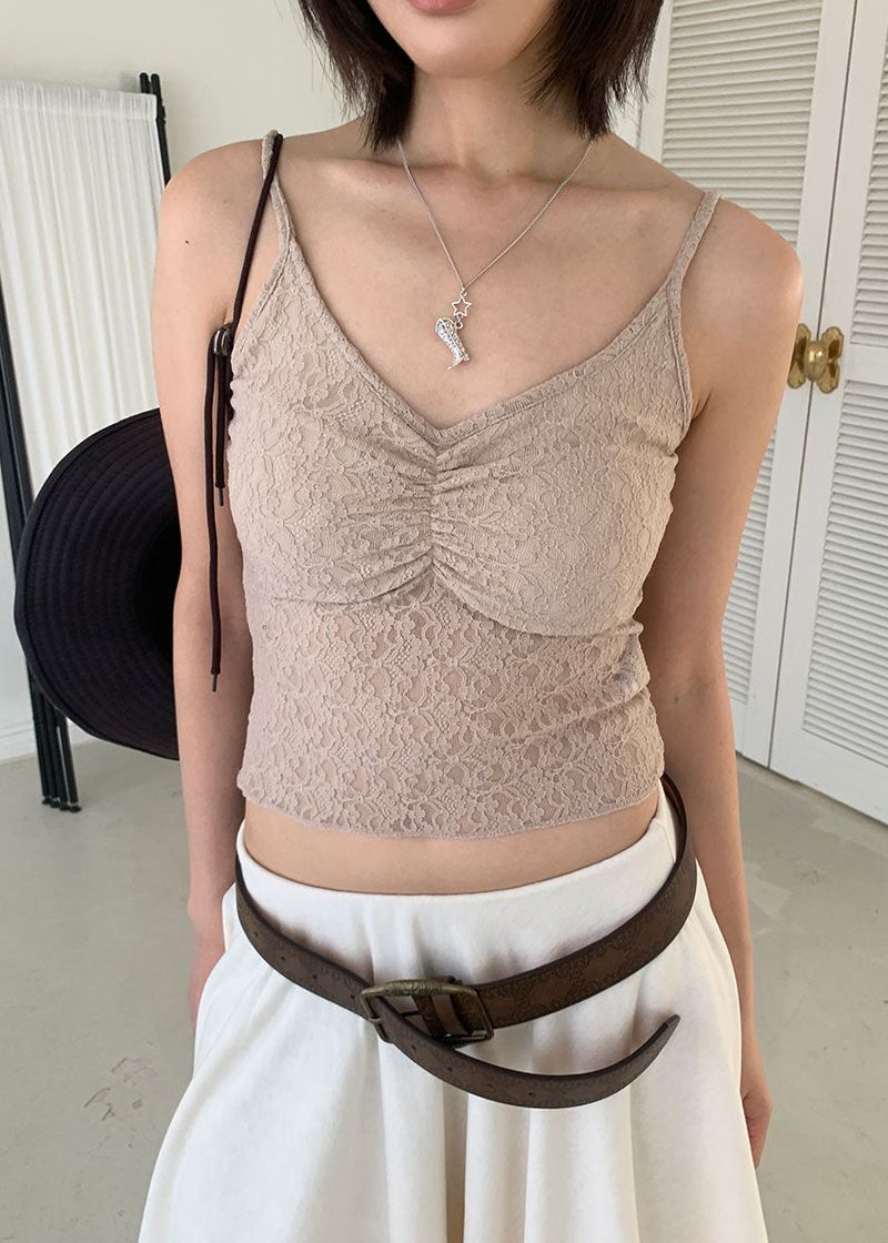 LACE CAP SLEEVELESS (5color)