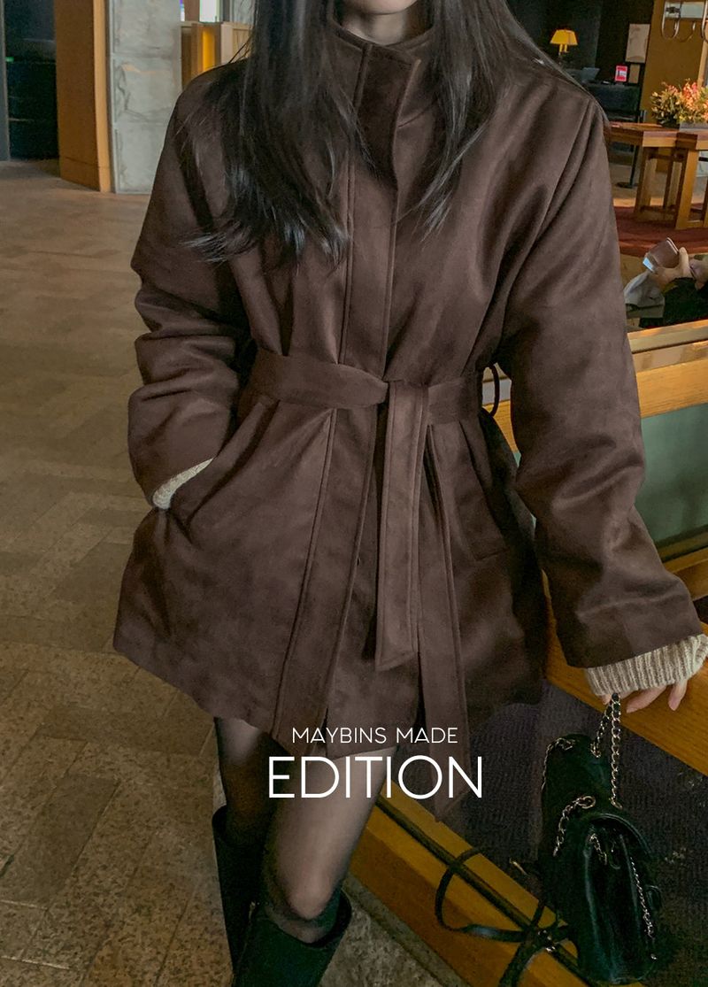 [MADE] Very fur suede half coat