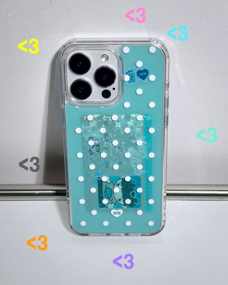 DOT JELLY Gel Hard Slim Phone Case - soda blue