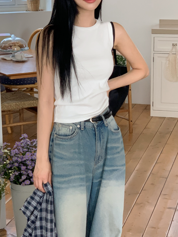 High Quality Basic Rib Sleeveless (5color)