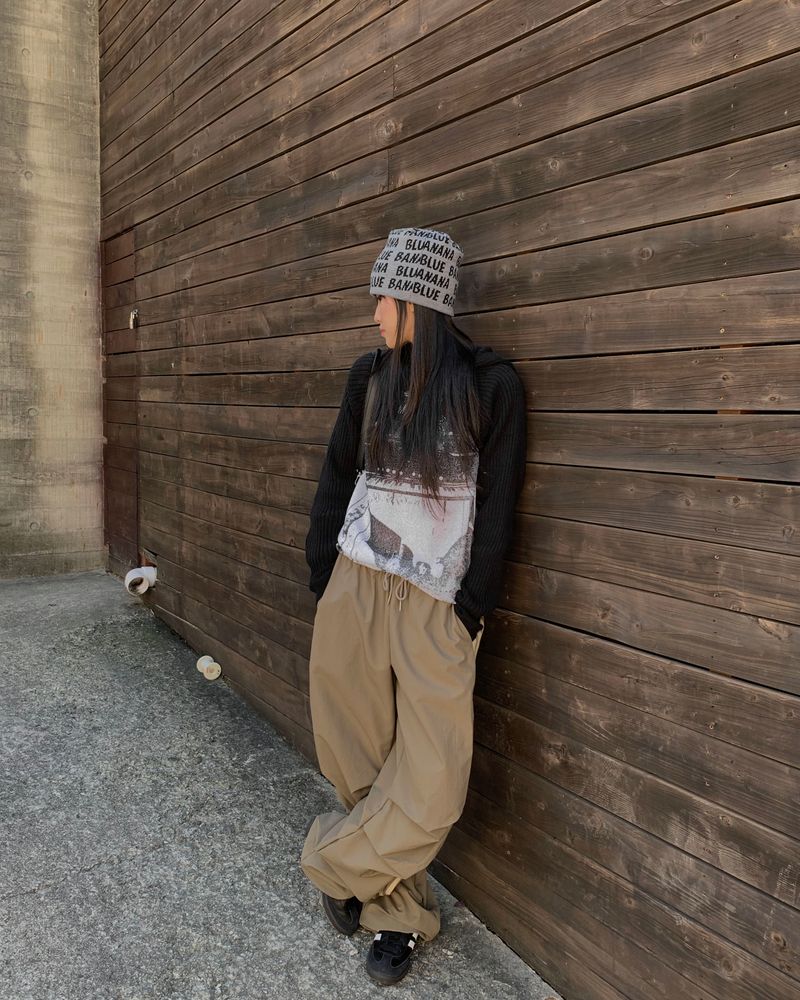 Blue banana beanie