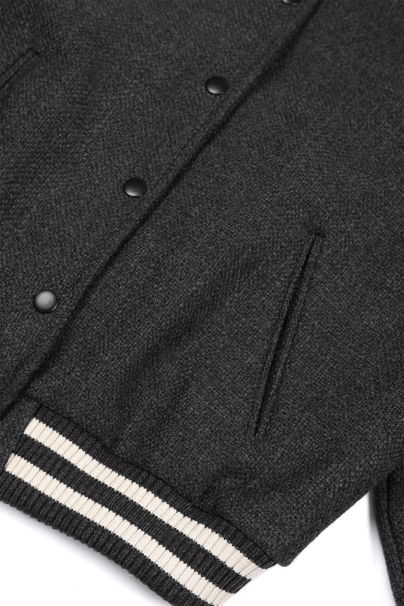Wool Sporty Jacket [Charcoal]