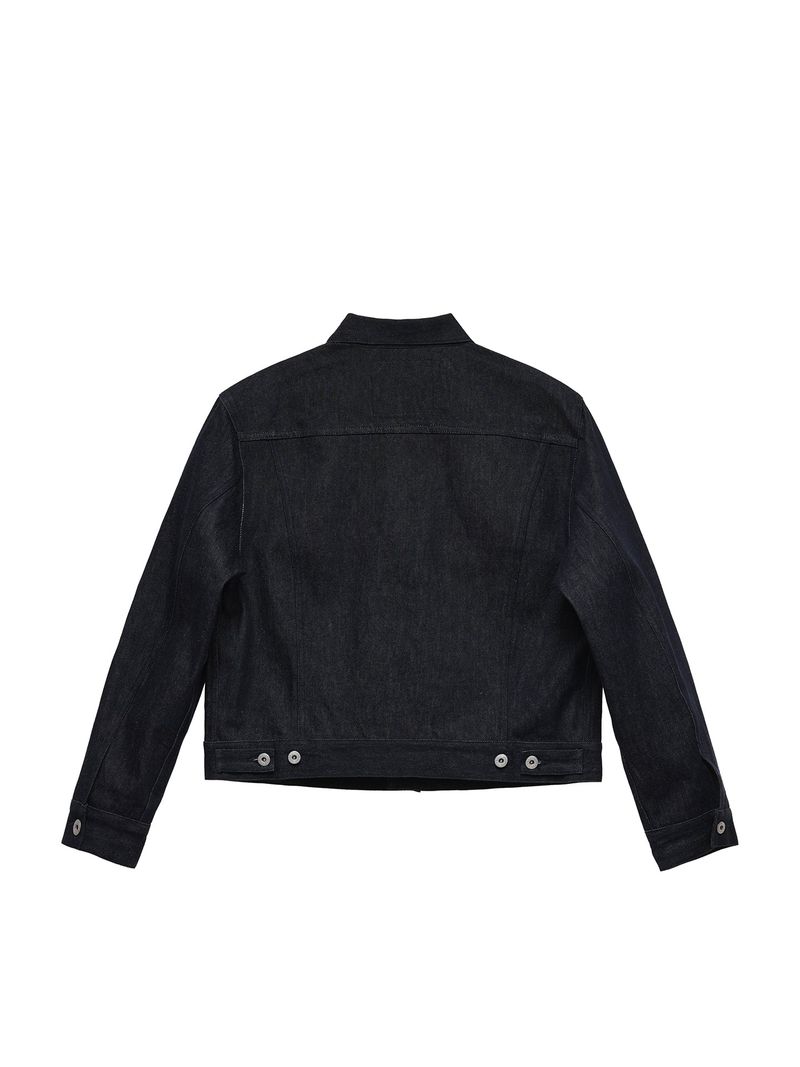 6CRAYON 11.3oz Indigo Blue Non-Fade Short Denim Jacket