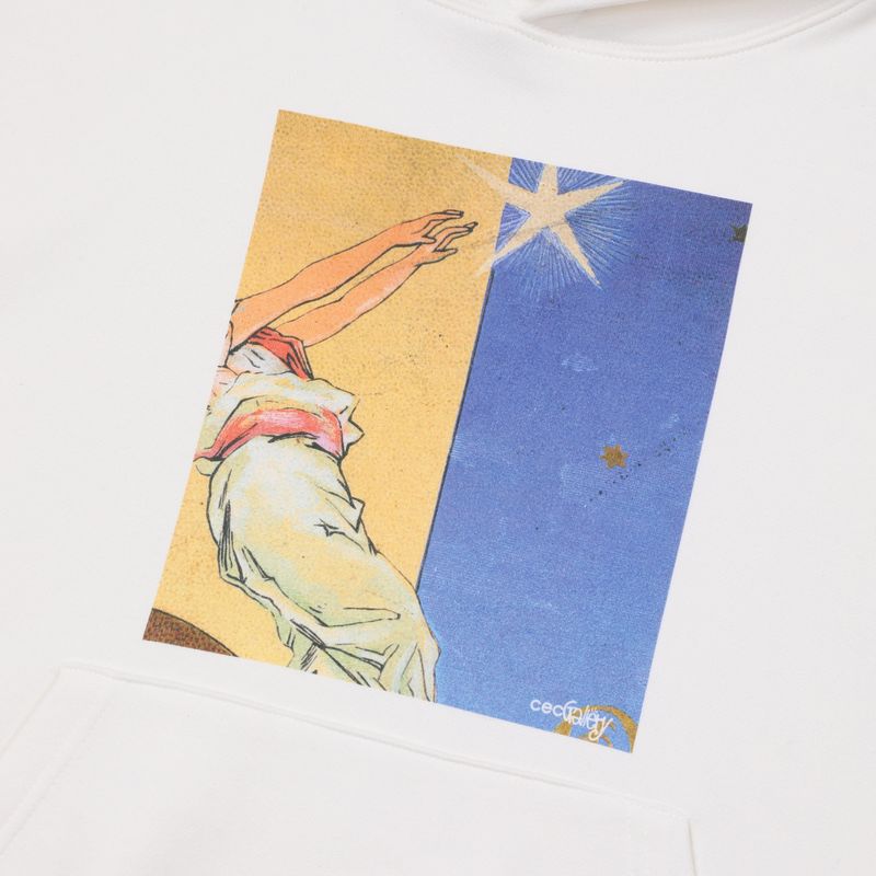 CEC GALLERY STAR GRAPHIC HOODIE(WHITE)
