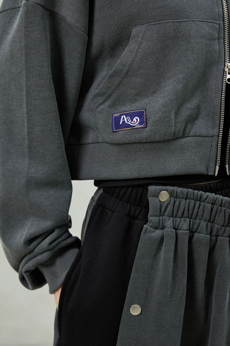 PITA HOOD ZIP-UP / CHARCOAL
