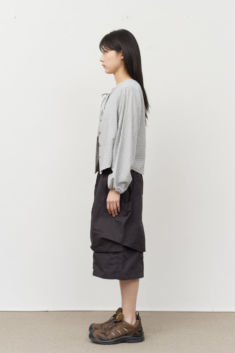 (W) Rei Checked Strap Blouse