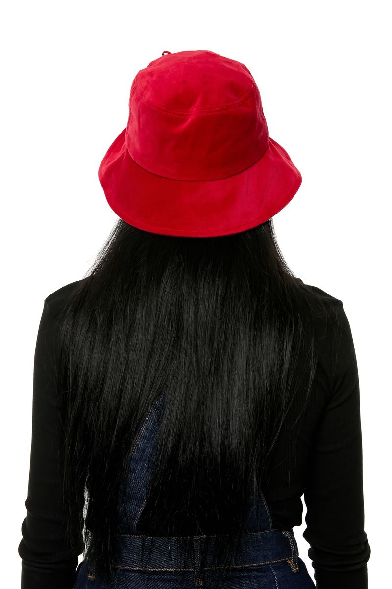 RIBBON VELVET HAT / RED