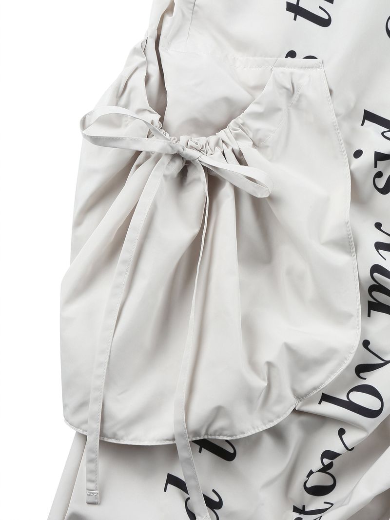 Wisdom Teeth Low Rise Ruched Skirt BEIGE