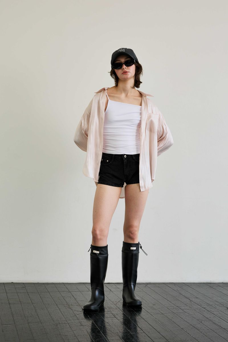 LUMINOUS OVERSIZED SHIRT / ROSE PINK