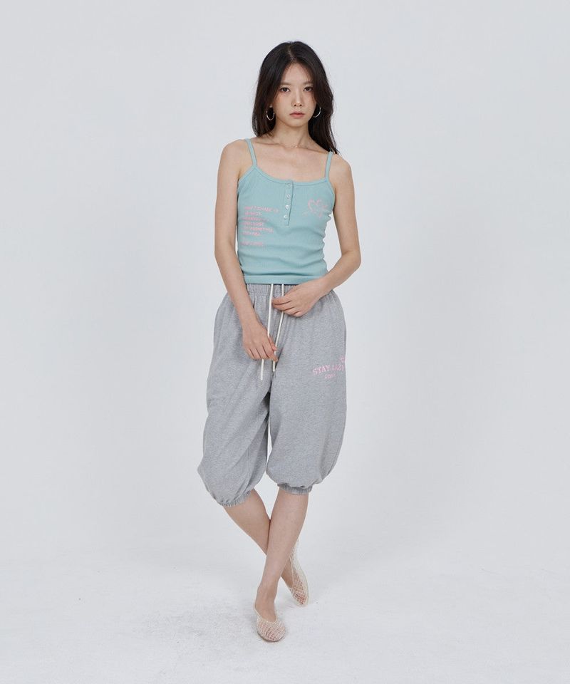 CONY HEART GRAPHIC RIB TANK TOP / MINT