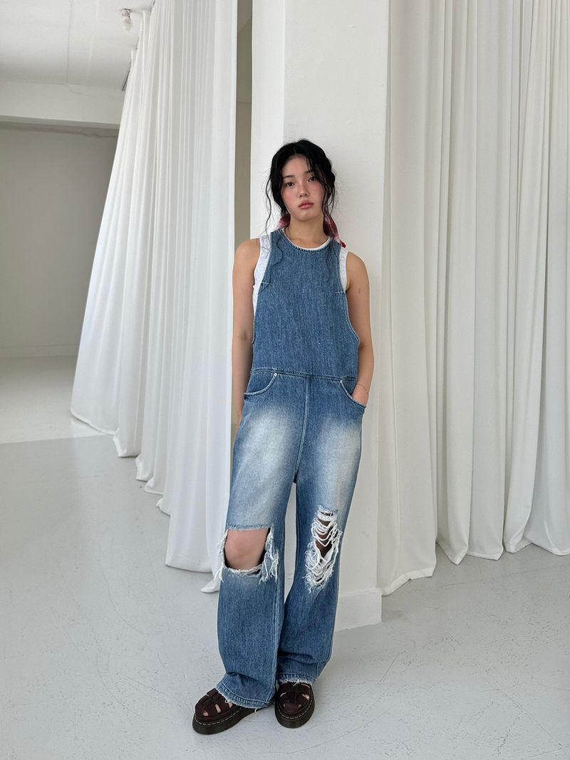 INSEOWL(インサウル)の「DAMAGE JUMPSUIT(Pants)」