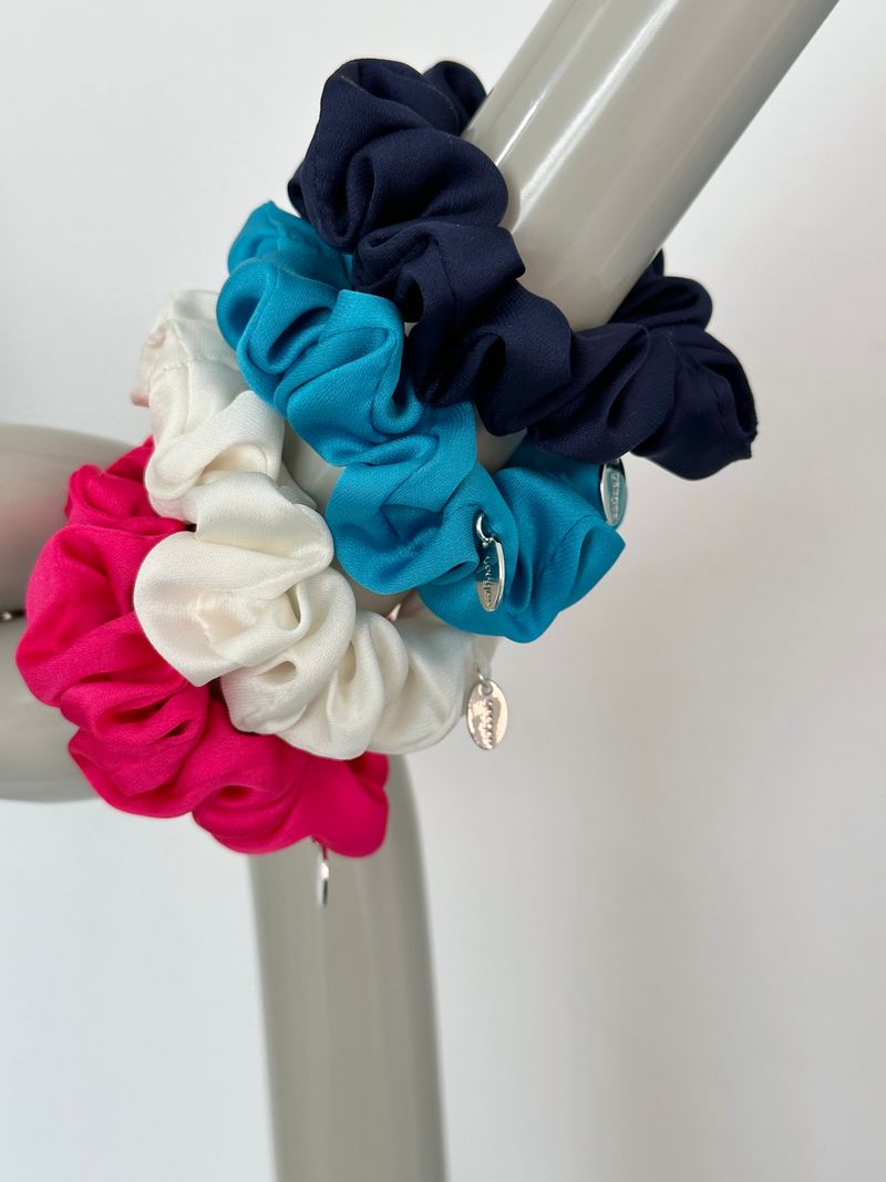 mini satin scrunchie - 4set