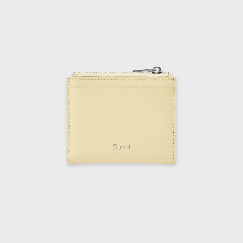 Sunlit Zipper Wallet (Butter)