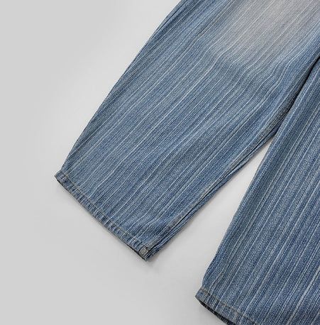 Smoke Washed Stripe Denim Pants