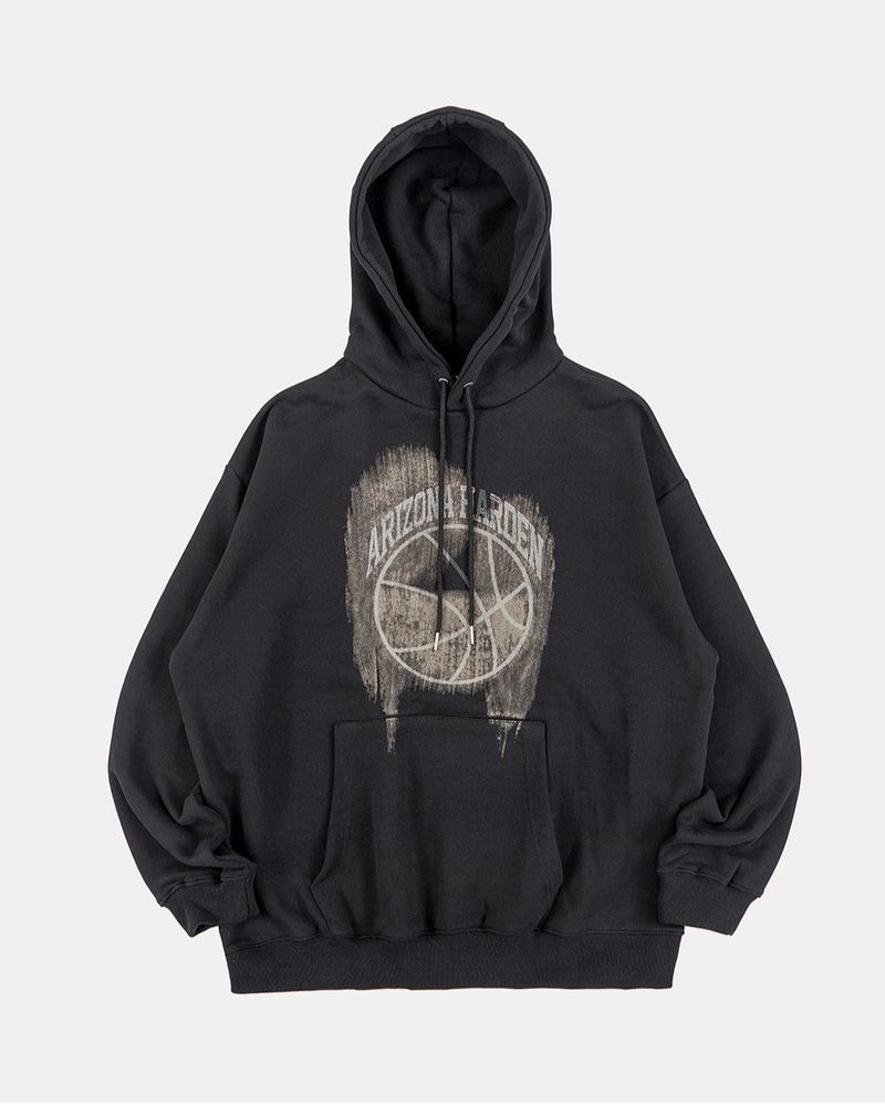 Basketball wet effect printing over hoodie