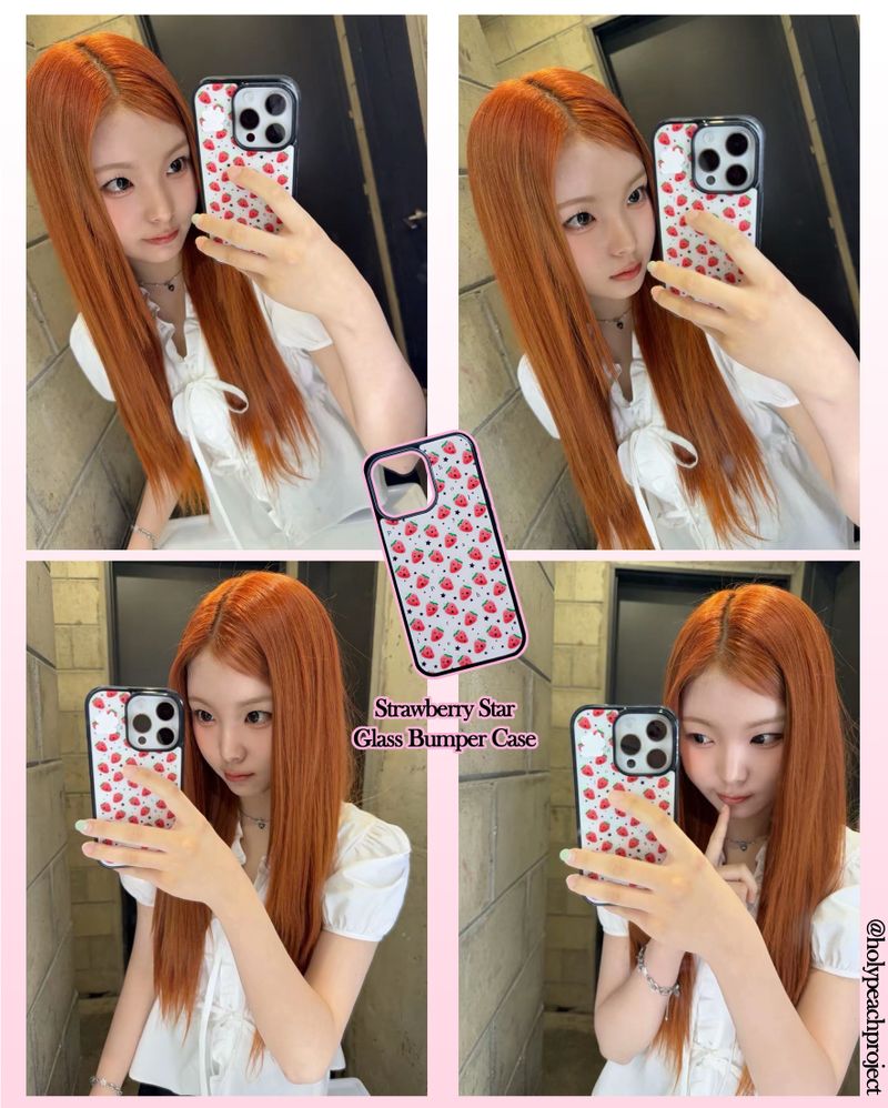 [MADE] Strawberry Star Glass Bumper iPhone Case