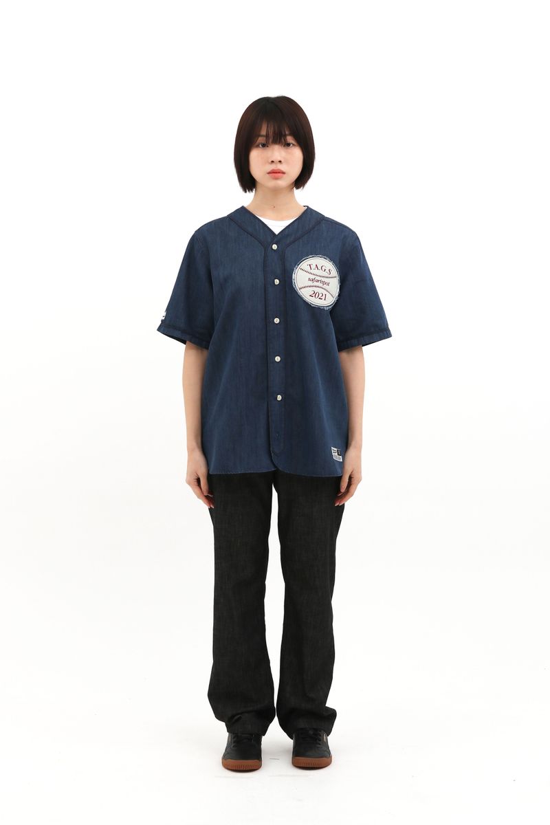  ROUX BASE UNIFORM DUGOUT SHIRTS (DENIM)