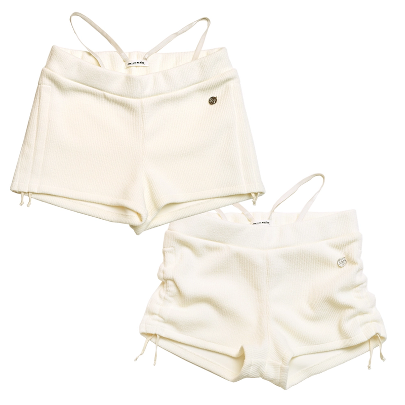 SWAN LAKE SHRRING STRING MICROSHORTS CREAM