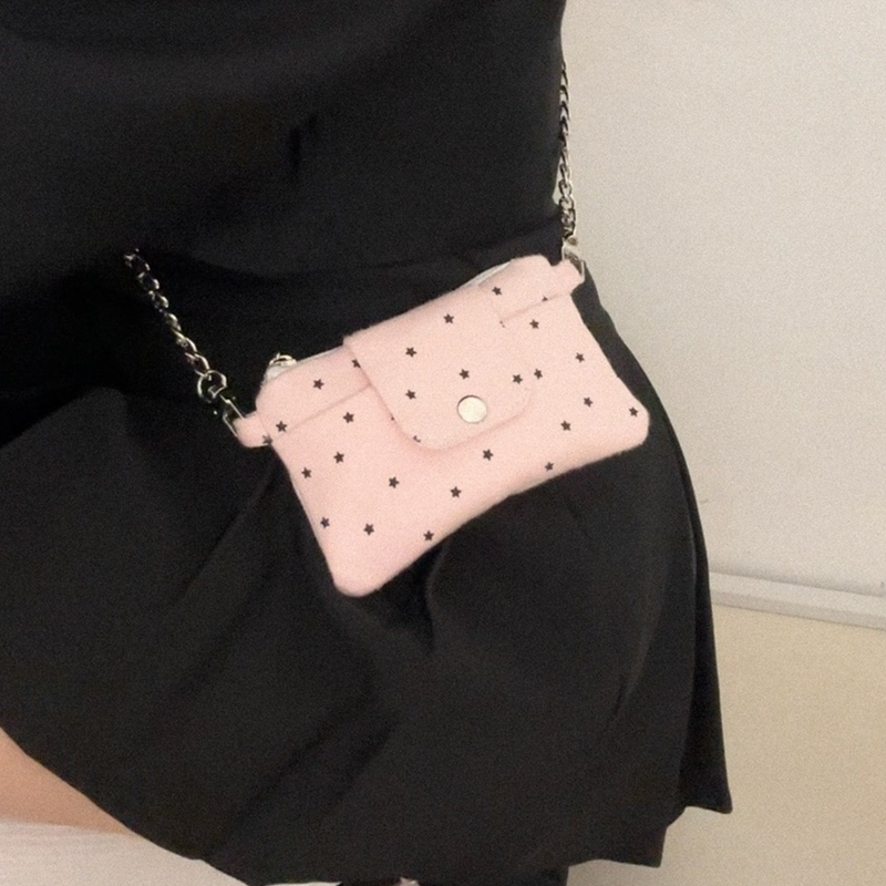 bebe chain wallet bag_width (2color)