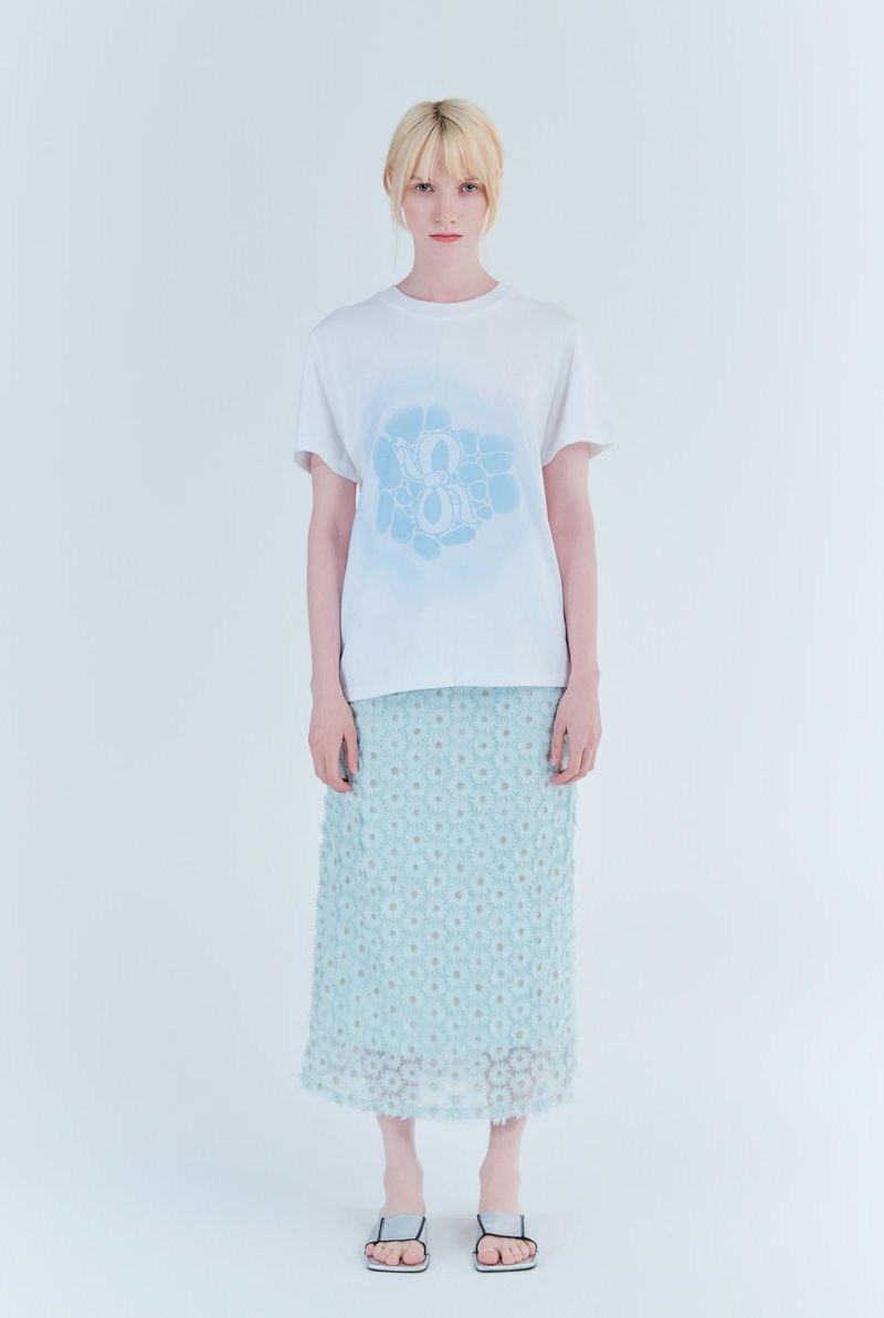 Bubble printing t-shirt