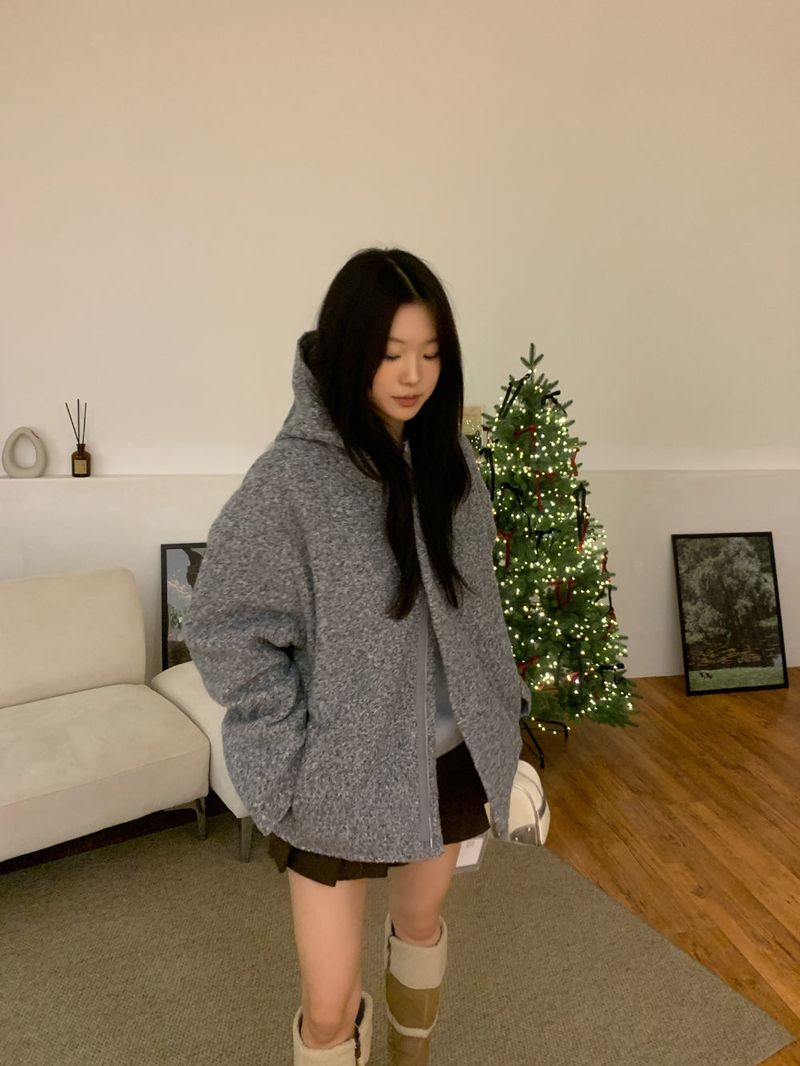 [UNISEX] from Mix Hood Coat Jacket