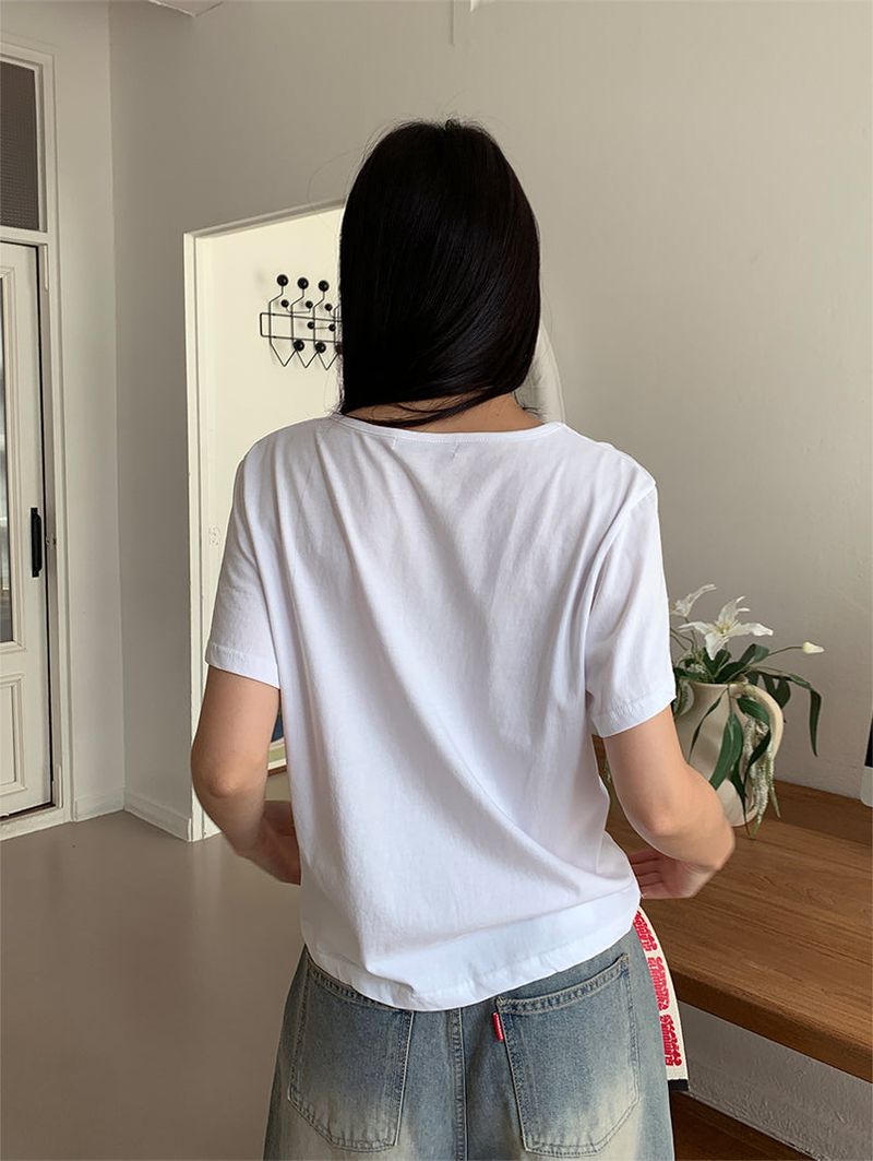 SILKET U-NECK TEE (3C)