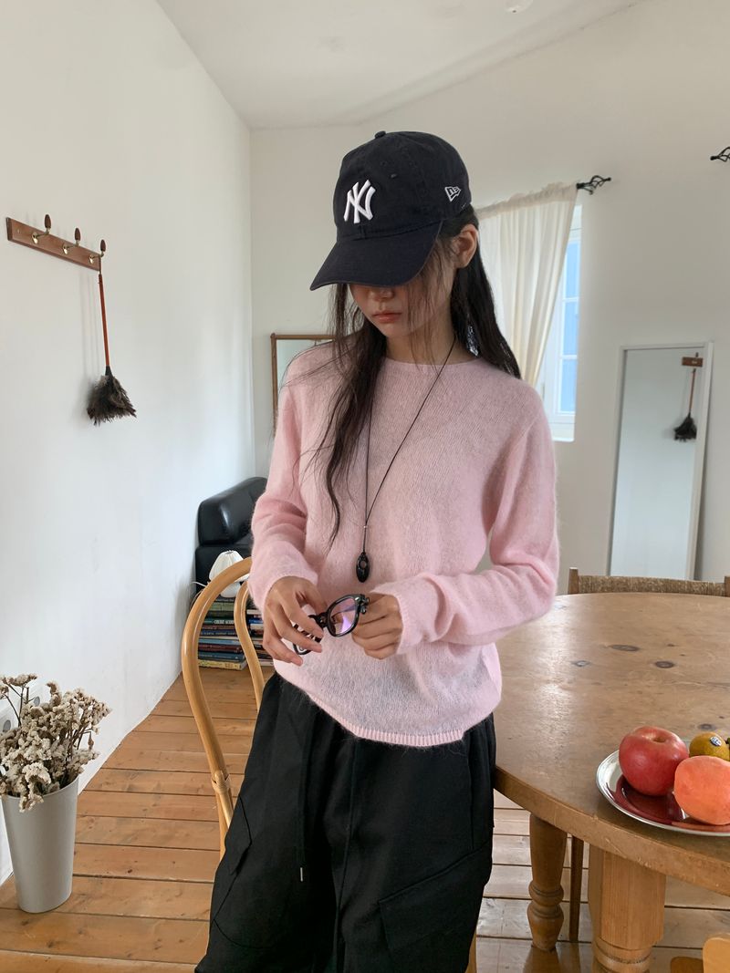 MOHAIR WHOLEGARMENT KNIT (3C)