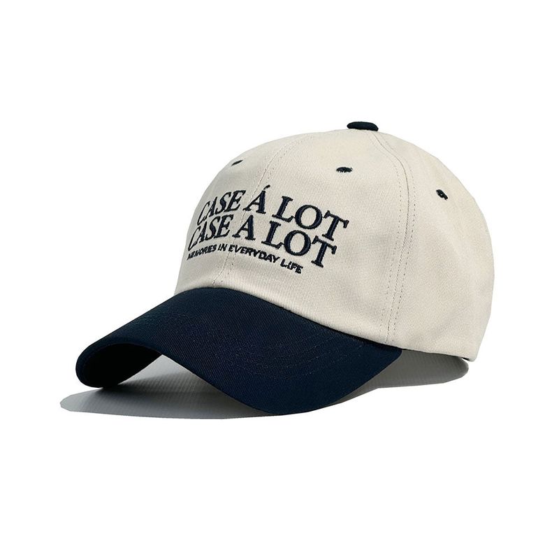 CASEALOT(ケースアロット)の「スローガンロゴボールキャップ - Beige&navy(帽子)」