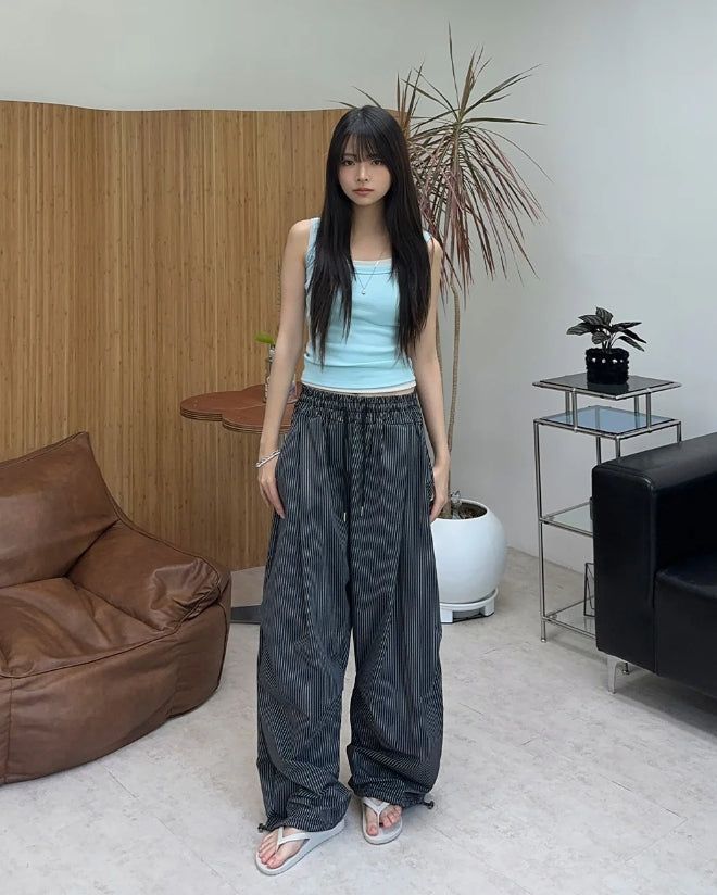 Rael Ribbed Square Neck Slim Sleeveless