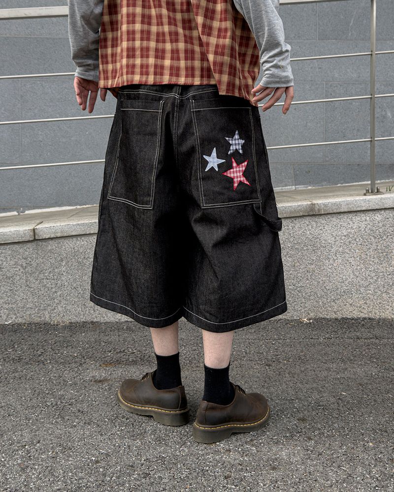 Stel Patch Bermuda Denim Pants