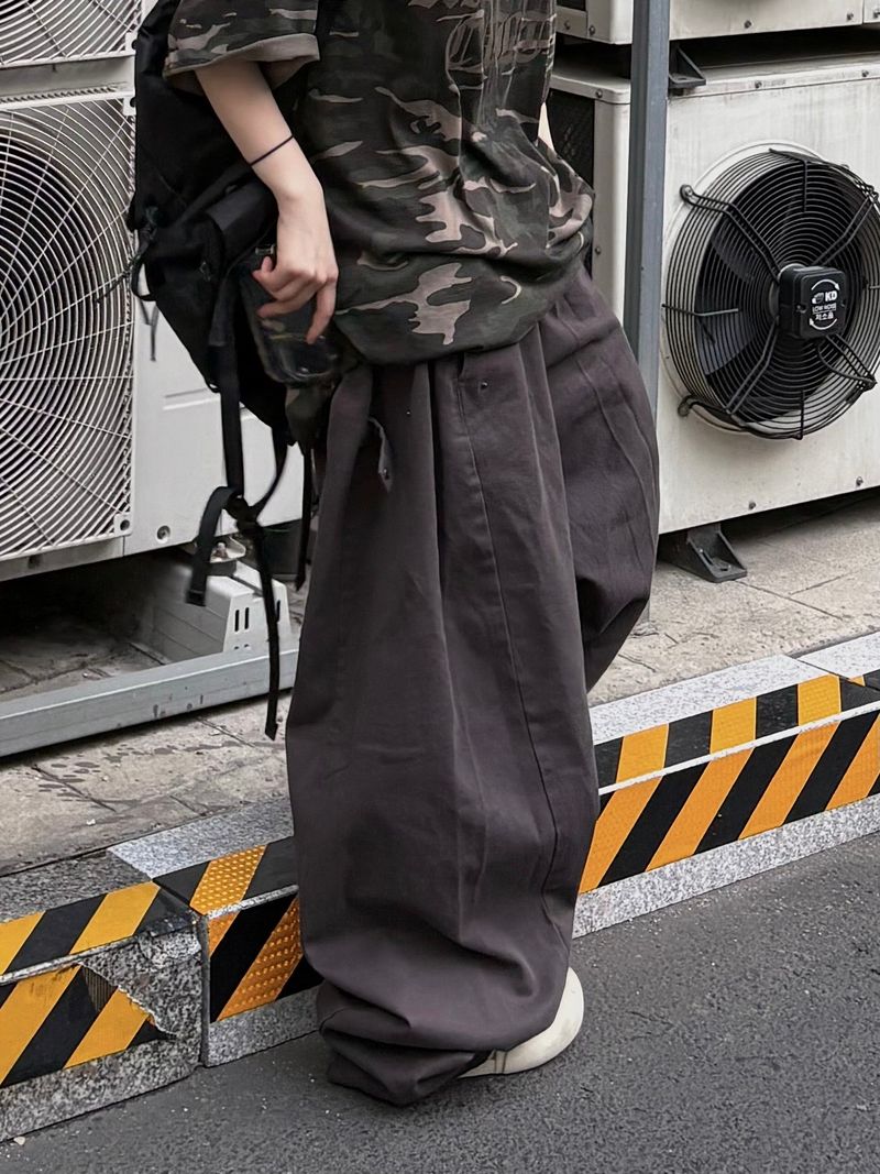 cotton snap balloon pants