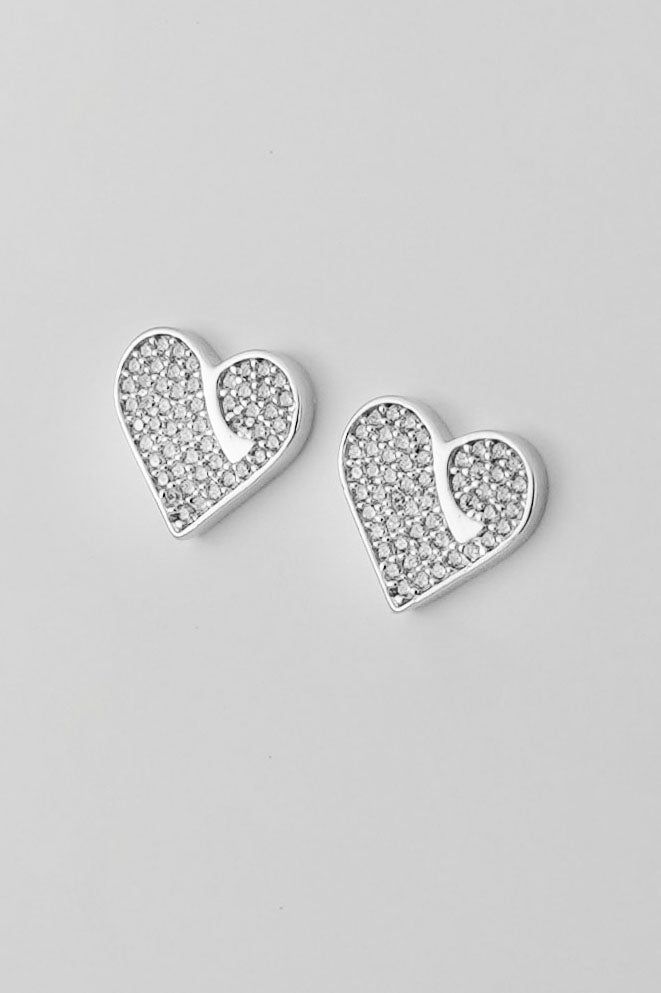 [925silver] Iconic heart earring