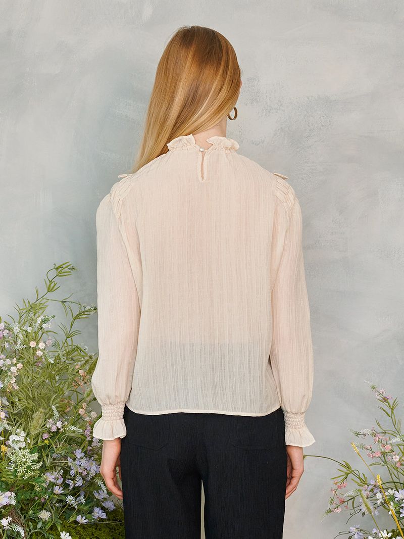 Frill Smocks blouse