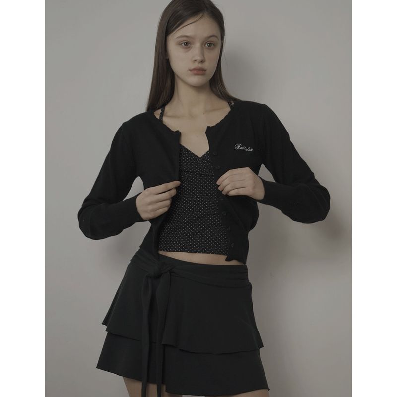 DOT CAMISOLE-BLACK