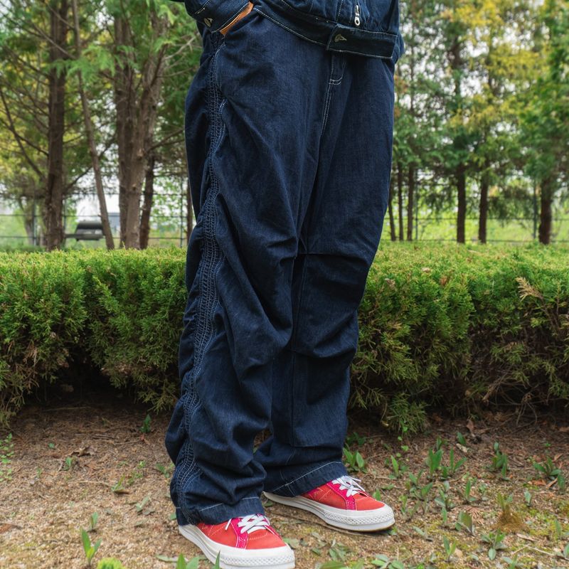 Built mild denim pants / Indigo