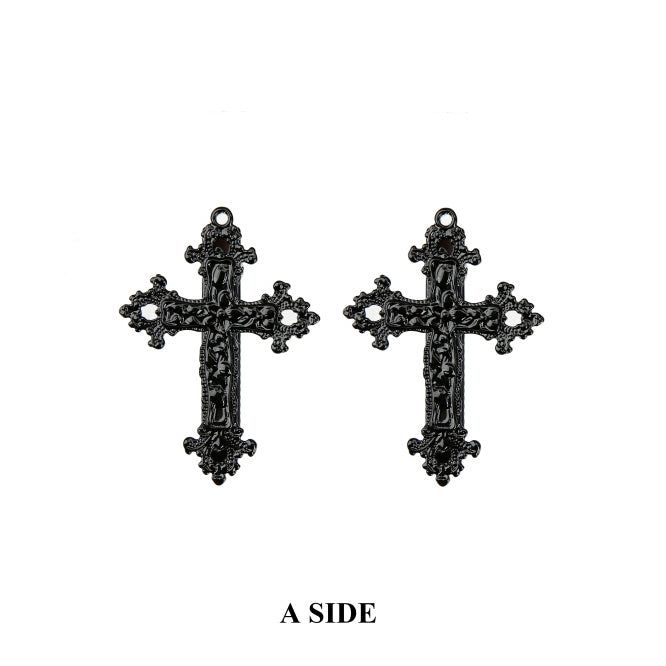 CLUT STUDIO(クラットスタジオ)の「0 6 black cross hair pin - A side(Hair Accessories)」
