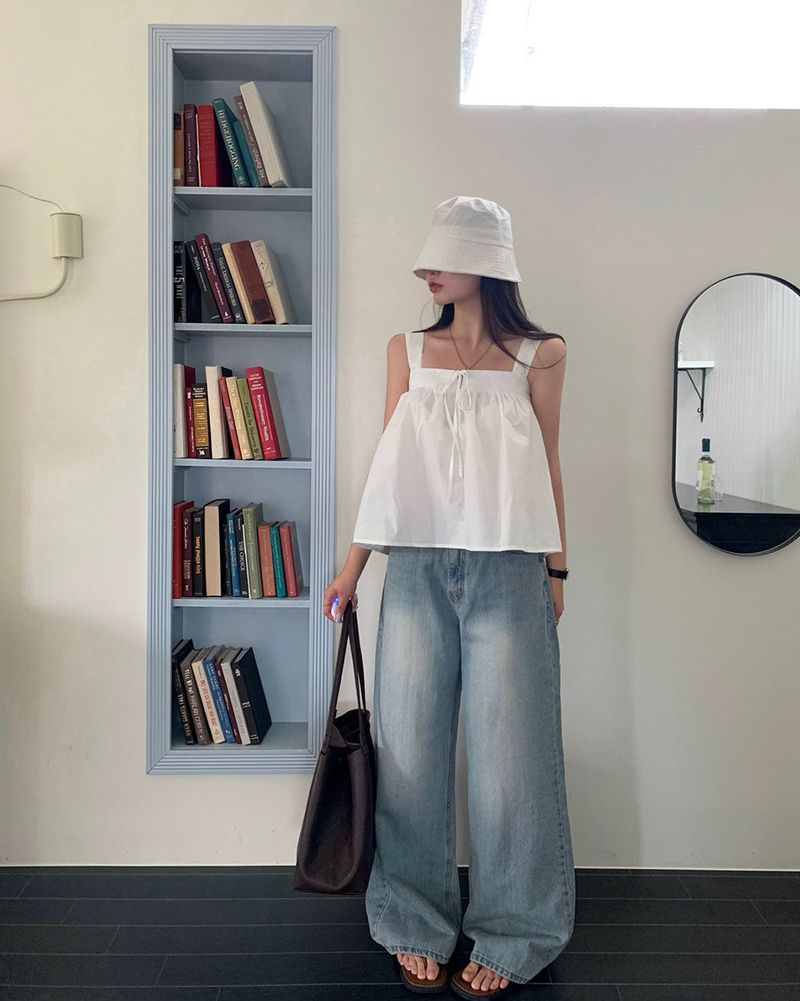 [BELLIDE MADE] Fall-in Wide Denim Pants