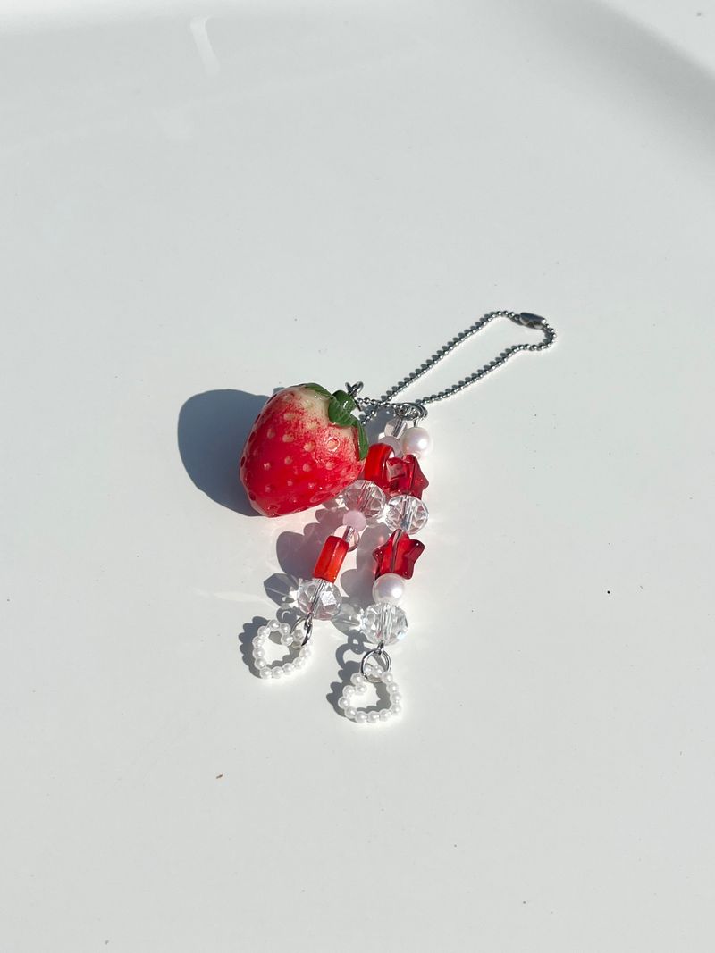 MADE strawberry red Keyring