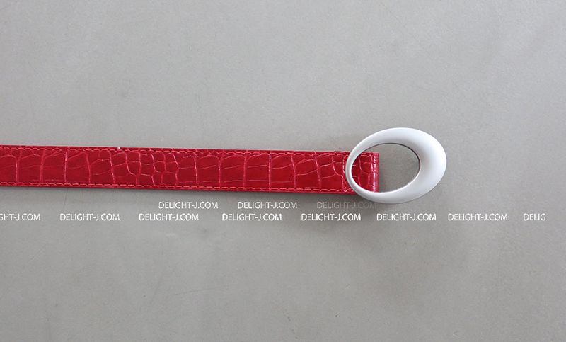 Circle Point Leather Belt