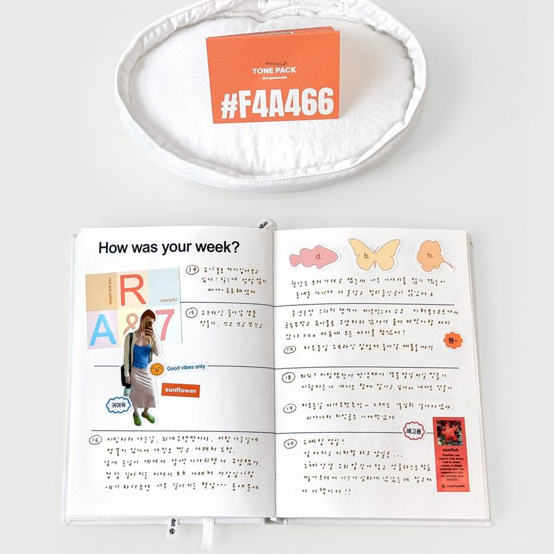 oab tone pack orange / scrap sticker set