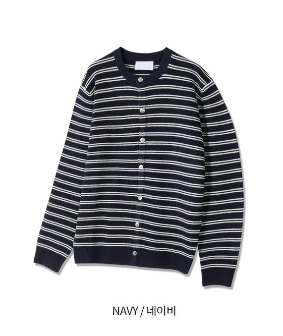 Tess Round Stripe Cardigan