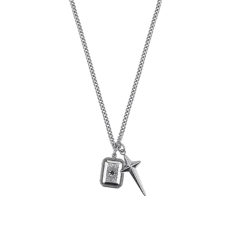 VVV(ブイブイブイ)の「SQUARE CROSS PENDANT NECKLACE(Accessories)」