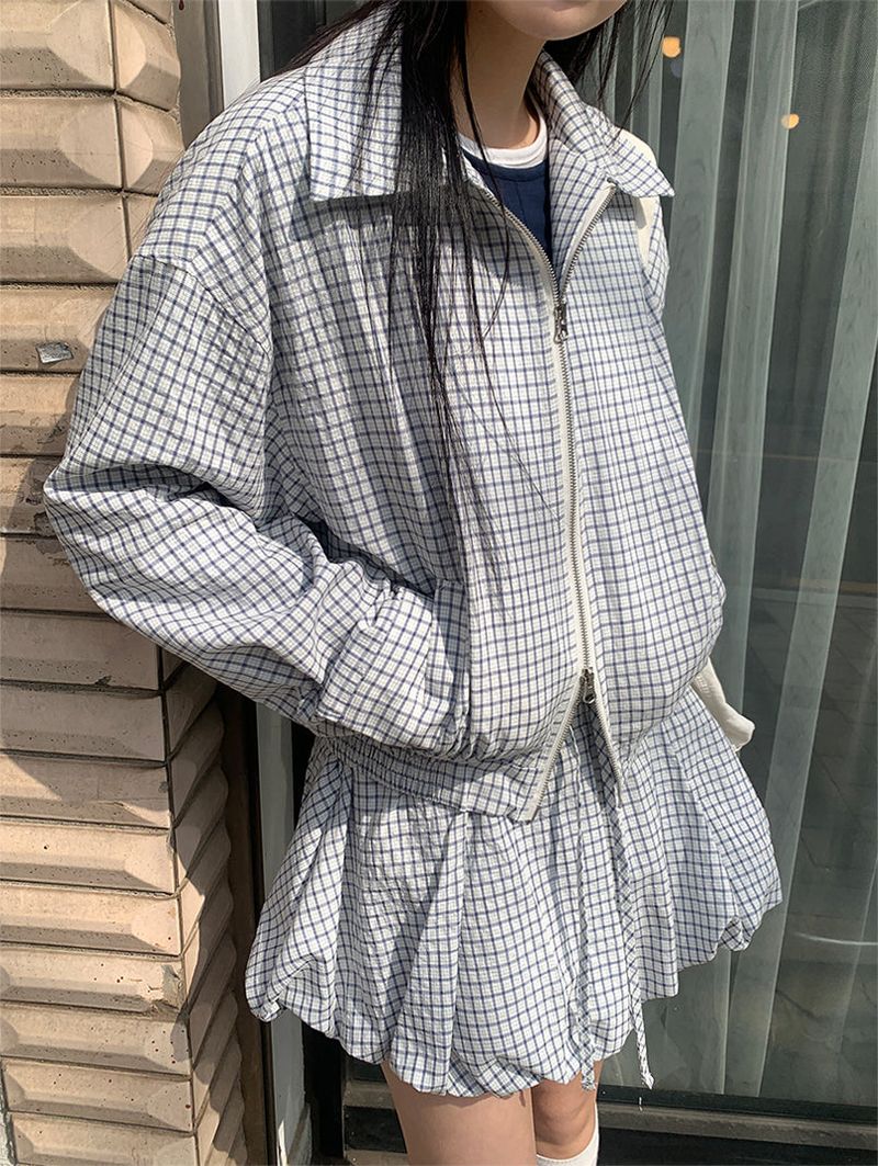 LIGHT CHECK BLOUSON (2C)