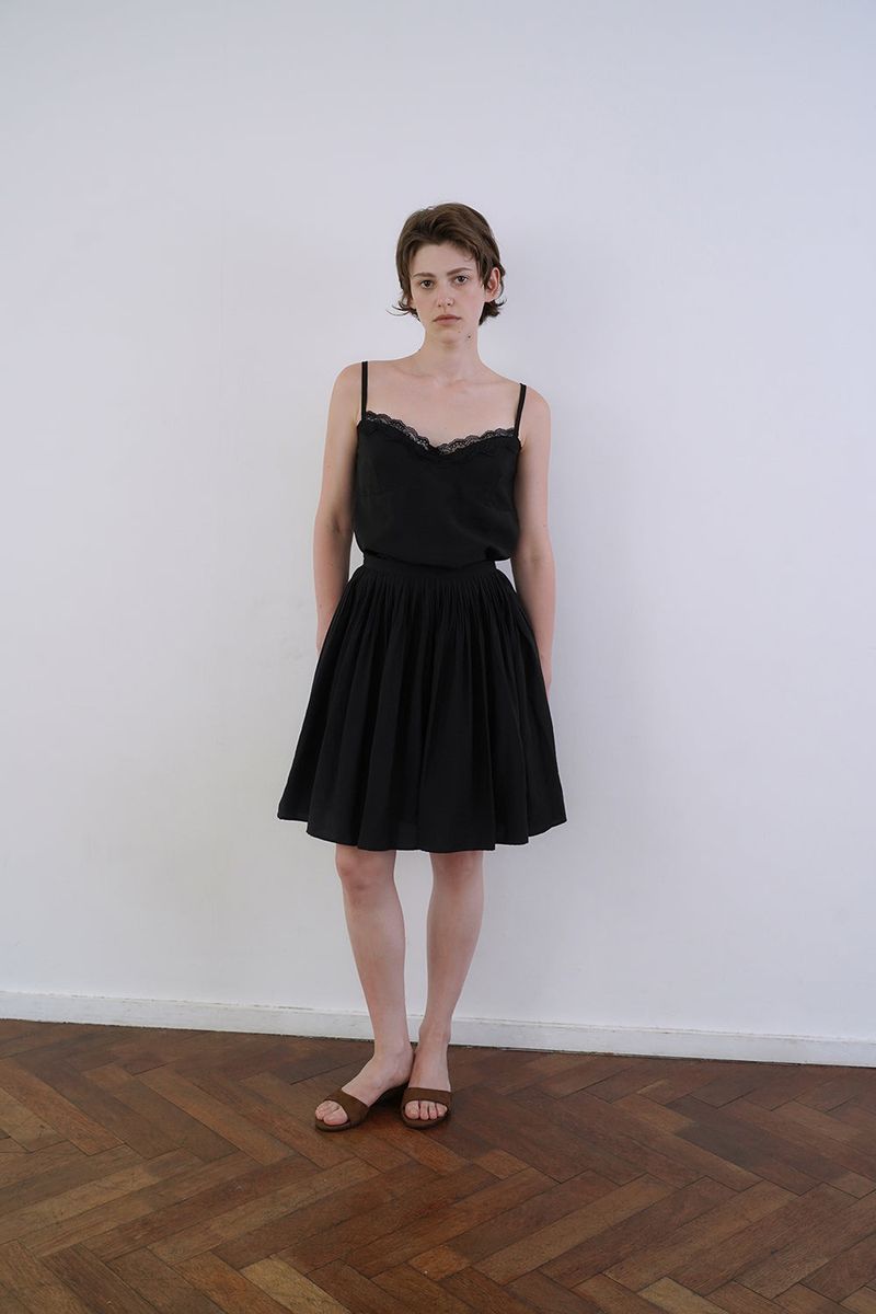 Sleek tensel skirt_black