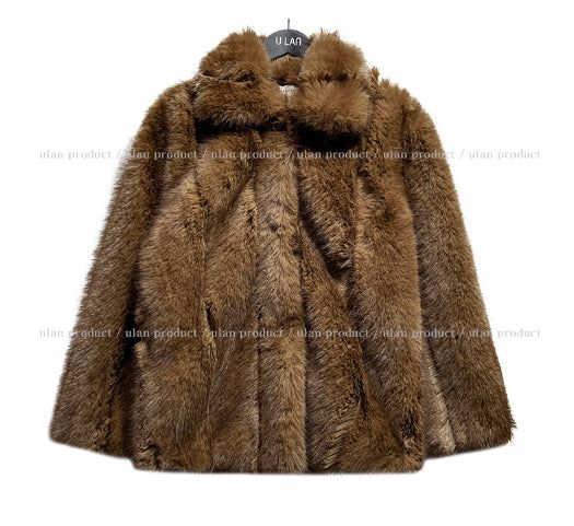 Regina cut half fur coat