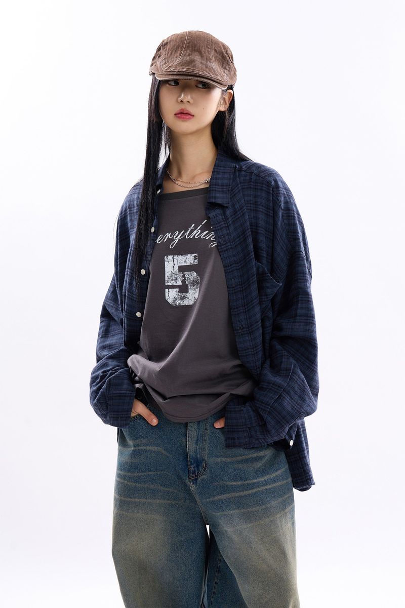 Raucohouse（ラウコハウス）の「Sunny rolling over check shirt（Tops）」