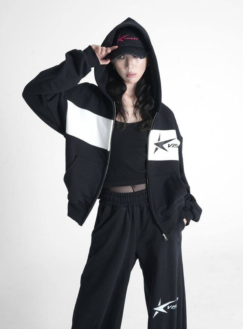 STAR LOGO JOGGER PANTS BLACK